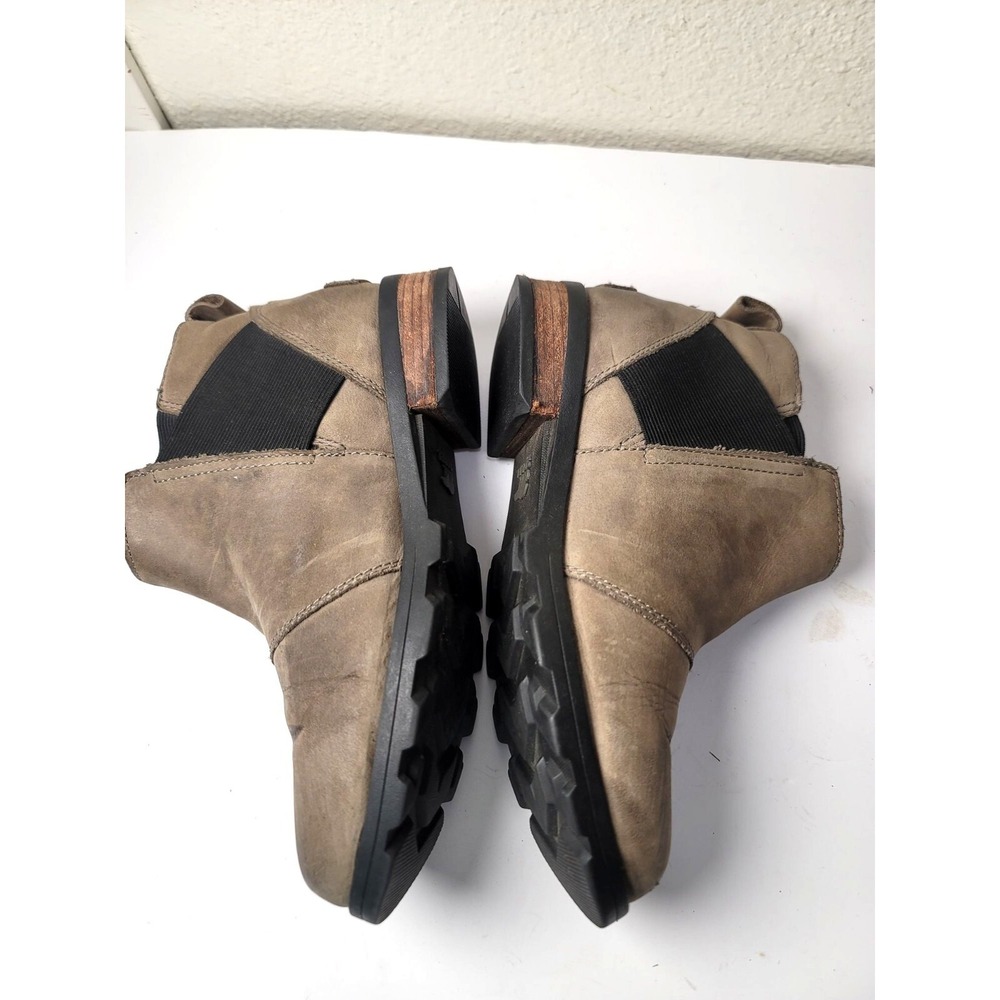 Sorel Women's Leather Chelsea Ankle Pull On Boots Size‎ 6 Gray & Black - Picture 9 of 14